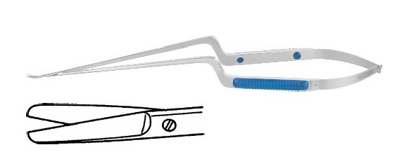 Сенсешн мікроножиці туп/туп багнетовидні вигнуті 120/245 мм